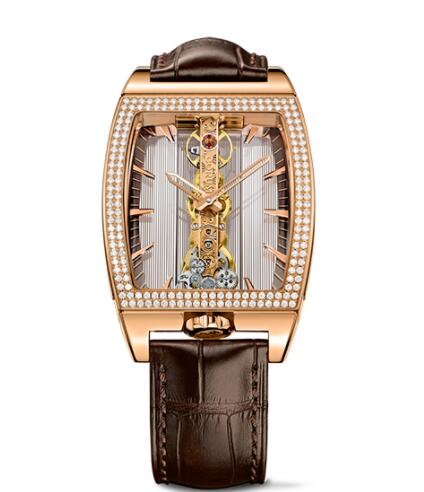 Replica Corum Golden Bridge Classic Rose Gold Diamonds Watch B113/01617 - 113.167.85/0002 GL10R